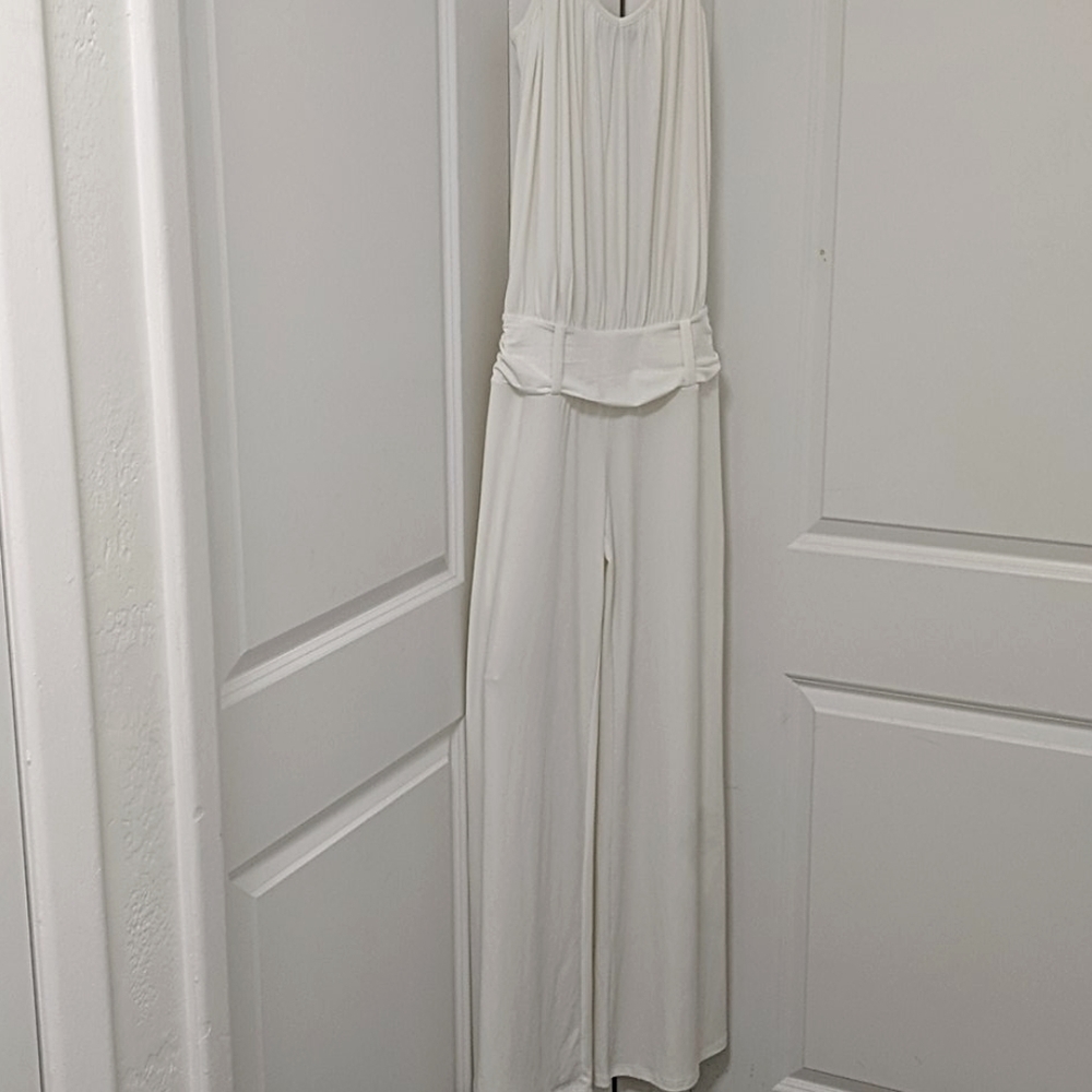 Express cream jumpsuit